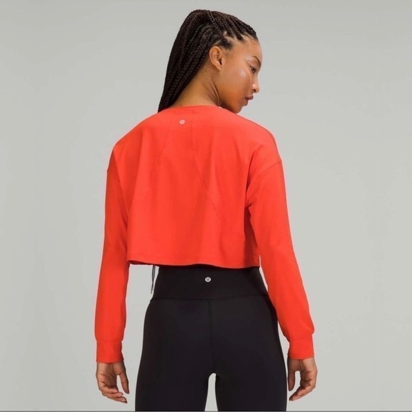 Lululemon Muscle Love Long Sleeve in Autumn Red Size 10 - Picture 1 of 7